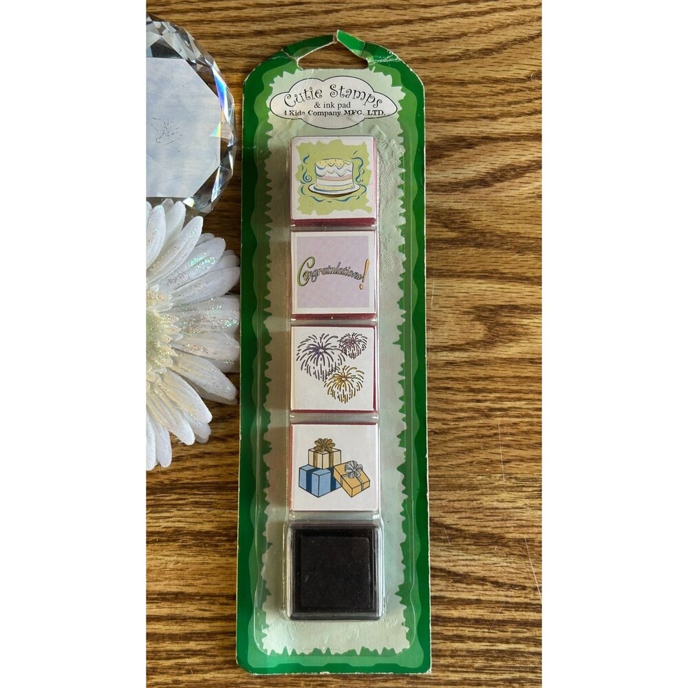 Cutie Stamps 4 Kids Company Personal Stamp Collection Congratulations Set